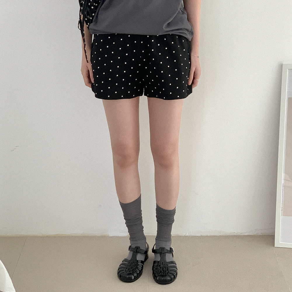 ドットウエストゴムハーフパンツ | ファッション通販サイト NUGU