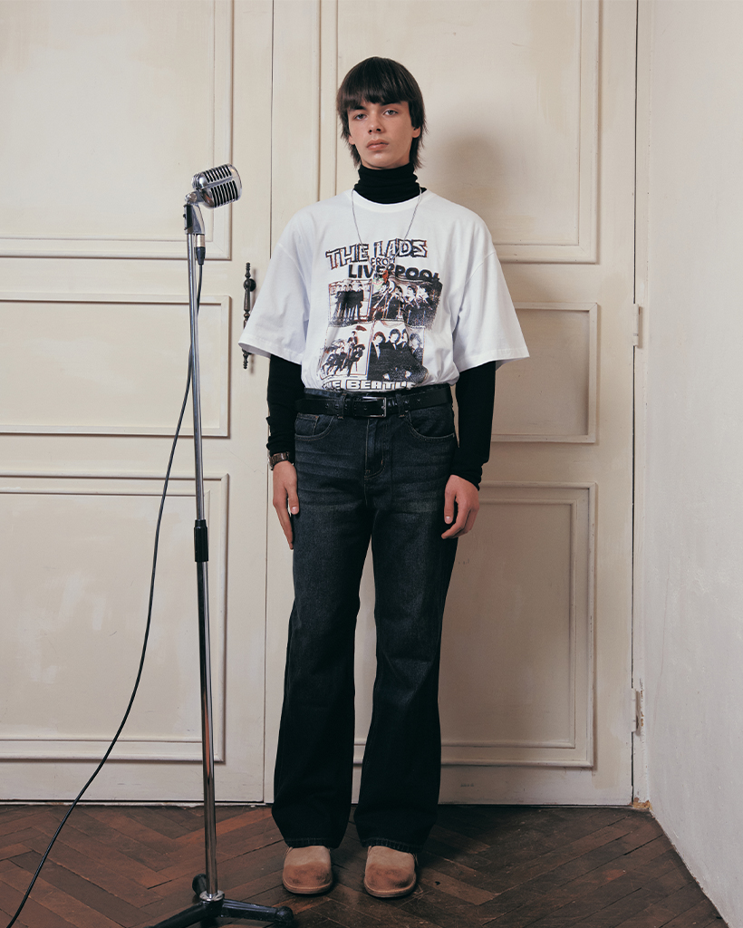 【L】PIGGS SUPERBAD メンバーフォトTee プー・ルイ L】PIGGS SUPERBAD メンバーフォトTee プー・ルイ
