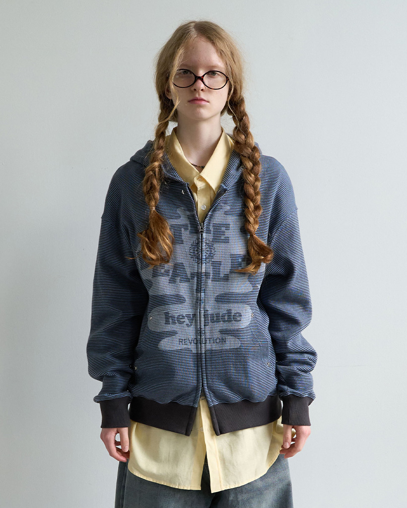 The Beatles] Judy Pop Hood Zip-up(SKY BLUE) | ファッション