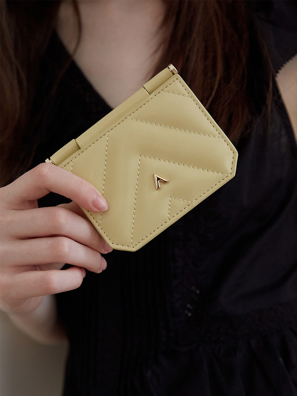 Aube quilting wallet_2colors