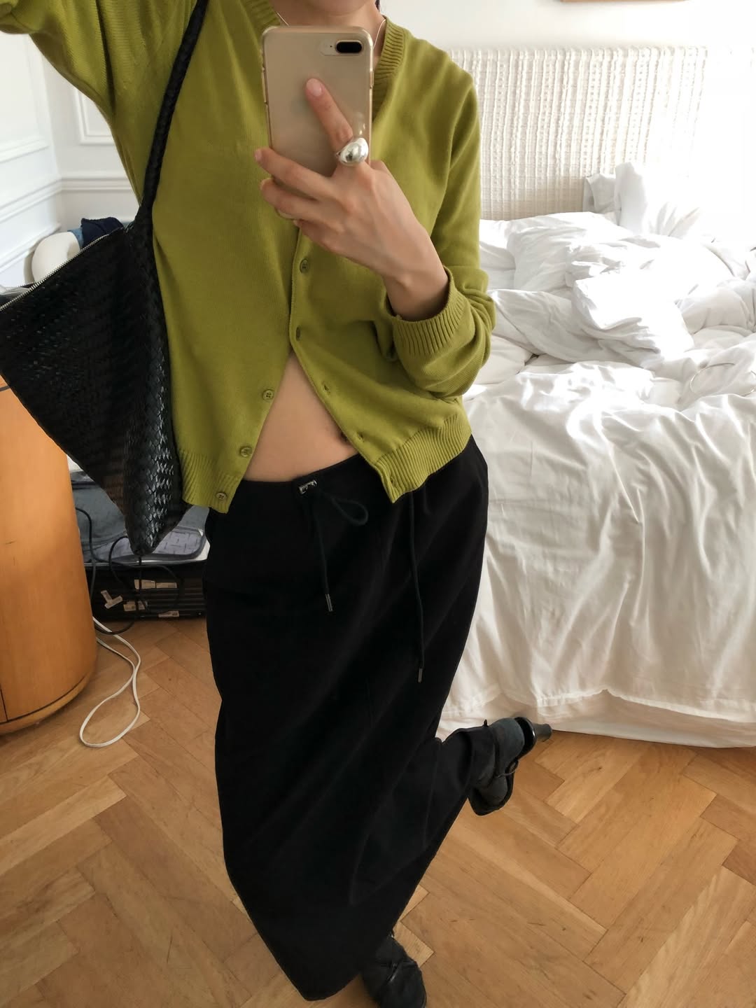 NOTE LONG SKIRT (NAVY)