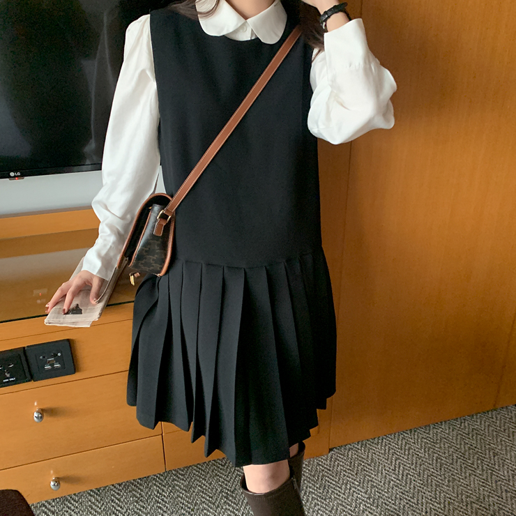 プリーツノースリーブワンピース | ファッション通販サイト NUGU