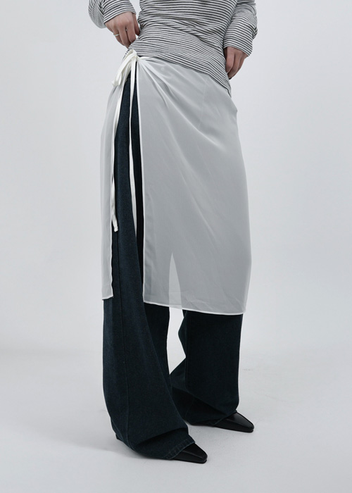 レイヤードラップスカート