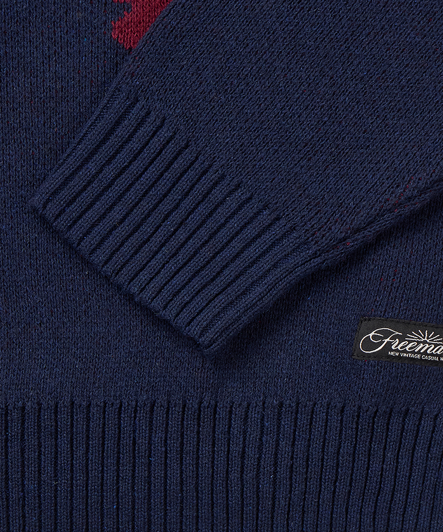 エフクロスジャカードニット【ネイビー】 | ファッション通販