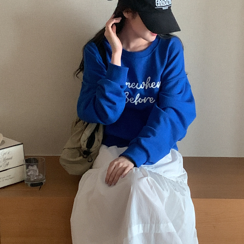 レタリングステッチスウェット | ファッション通販サイト NUGU