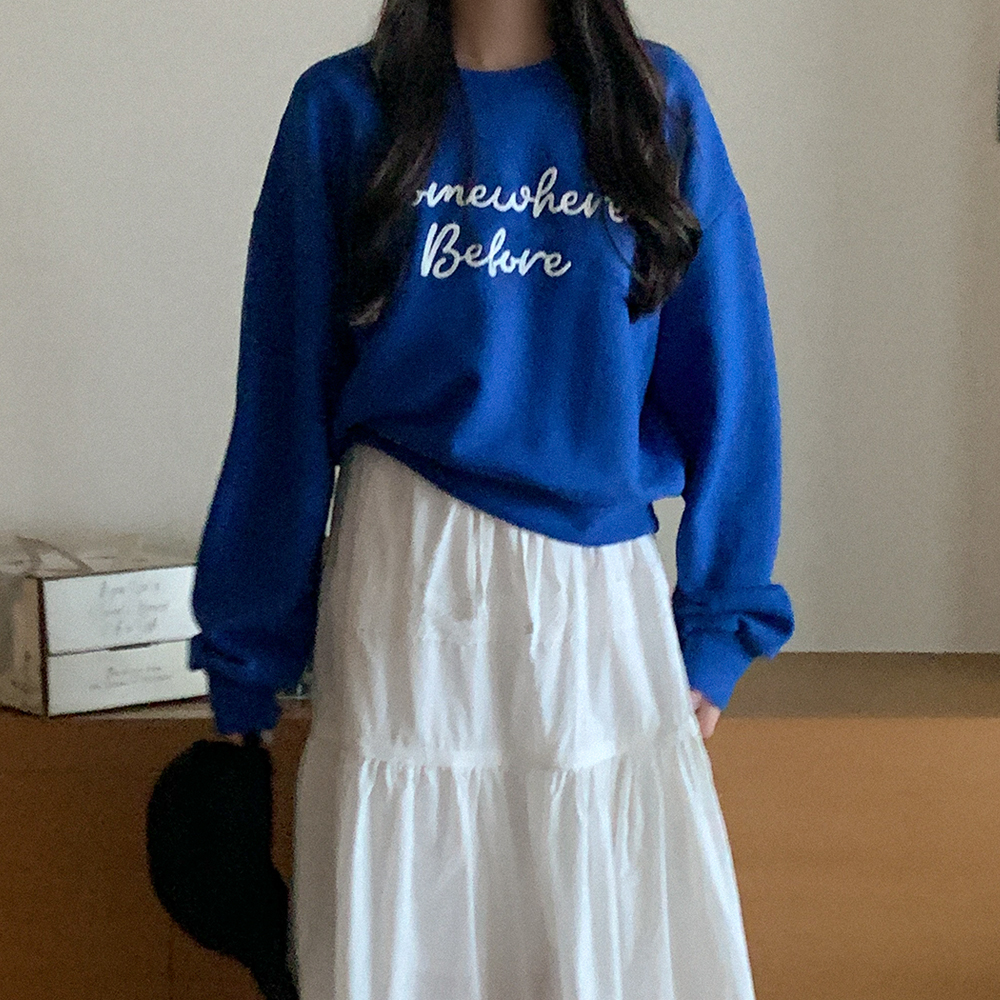 レタリングステッチスウェット | ファッション通販サイト NUGU