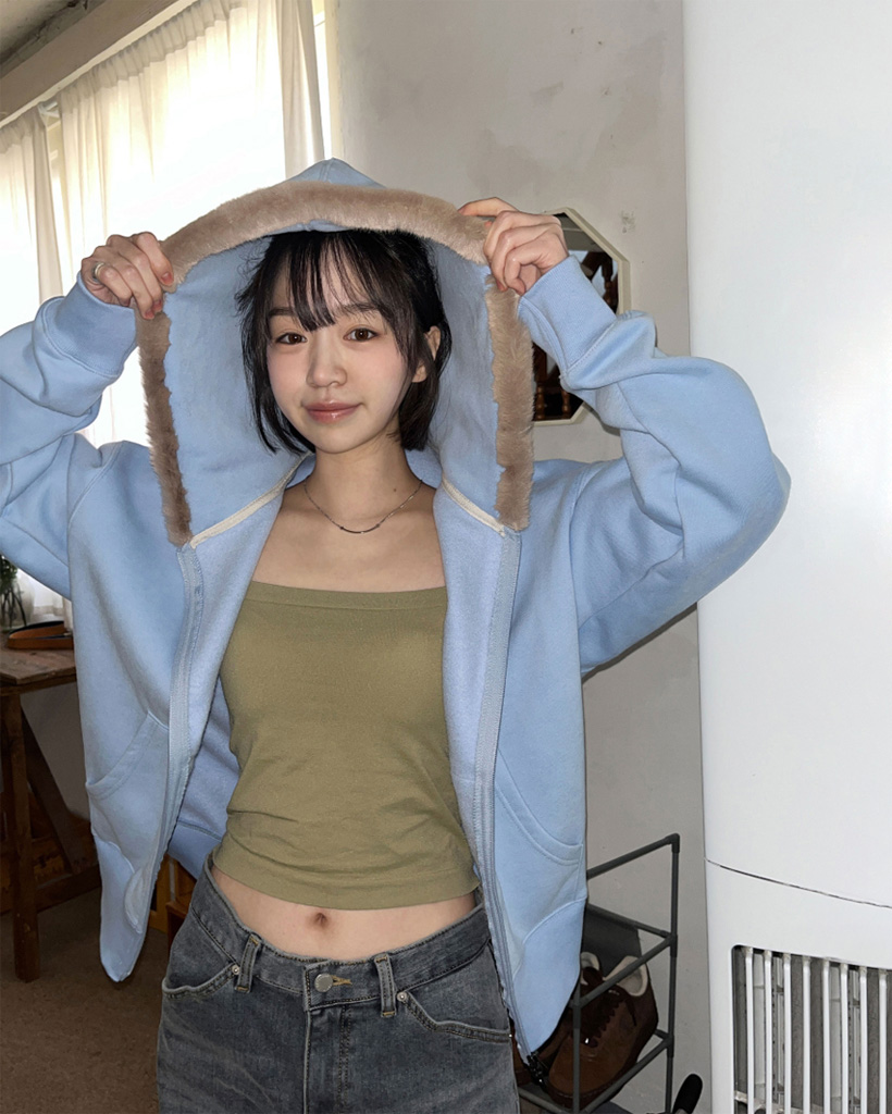 9.hope] ファーフードパーカー | ファッション通販サイト NUGU