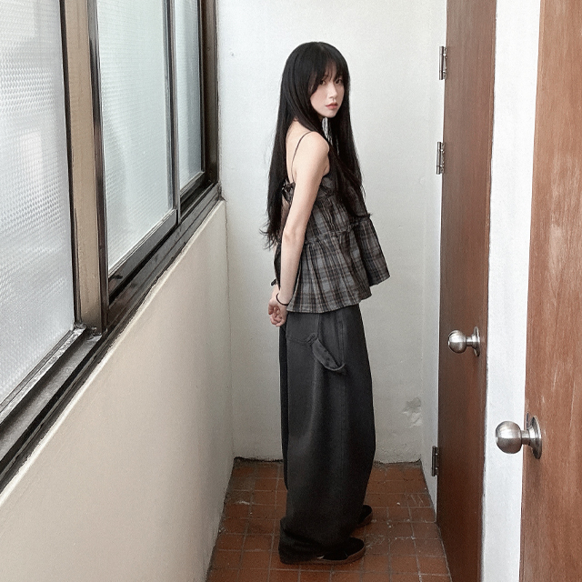 フリルチェックノースリーブ | ファッション通販サイト NUGU