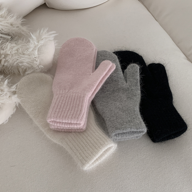 ウールファーピンクグローブ/手袋 | ファッション通販サイト NUGU
