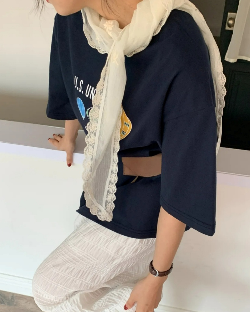 オーバーサイズプリント半袖Tシャツ