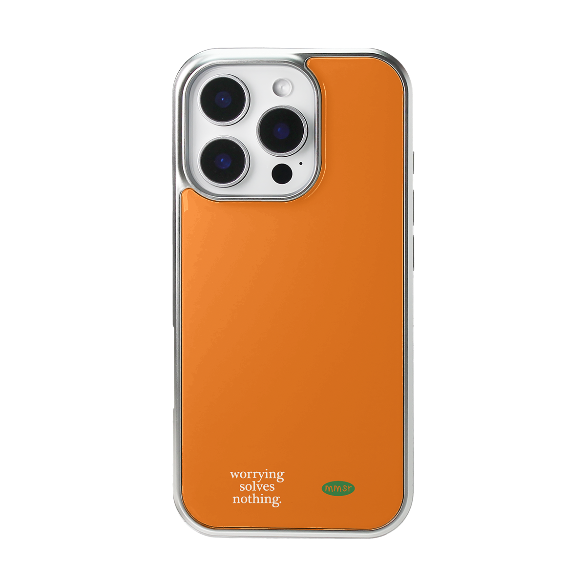 オレンジシルバースマホケース