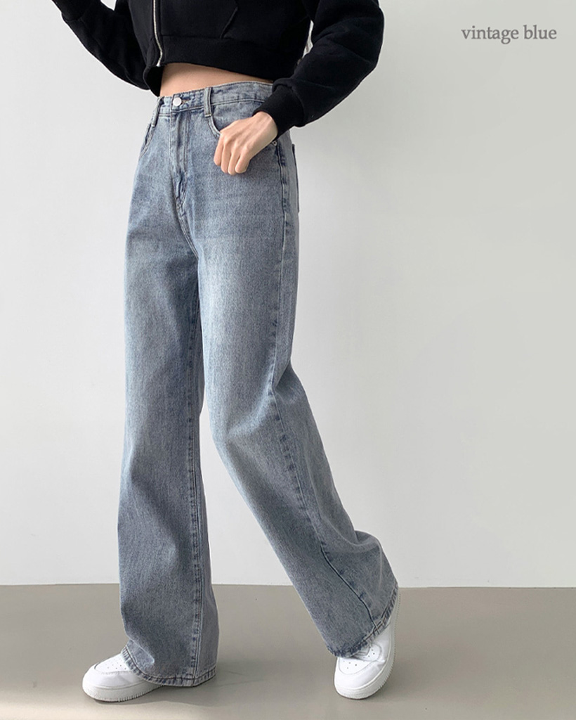 2xl/丈選択] セミワイドデイリーデニムパンツ | ファッション