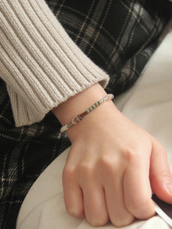 ヴェラッティbracelet ブレスレット GRAY PEARL LINKS BRACELET(2SU0981)SV925 ブレスレット｜スター