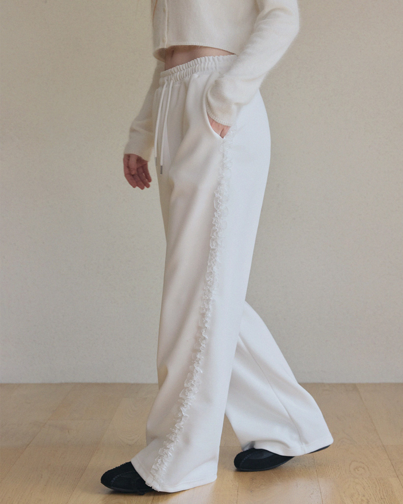 Polsen Lace Track Banding Long Pants