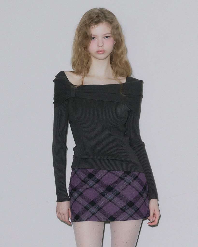 Turing Ribbon Drape Ribbed Knit