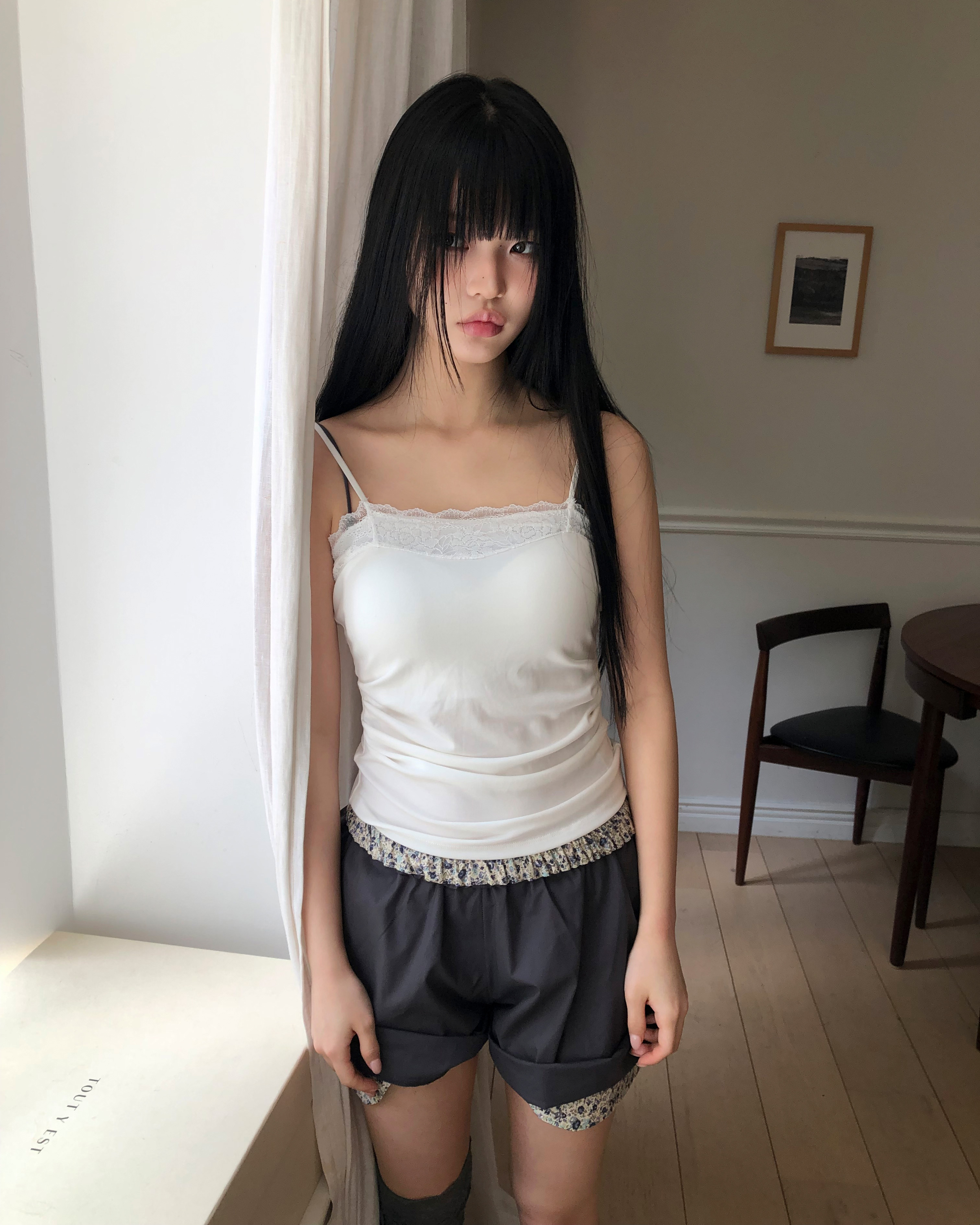 ヨリンレースカップ付きノースリーブトップ