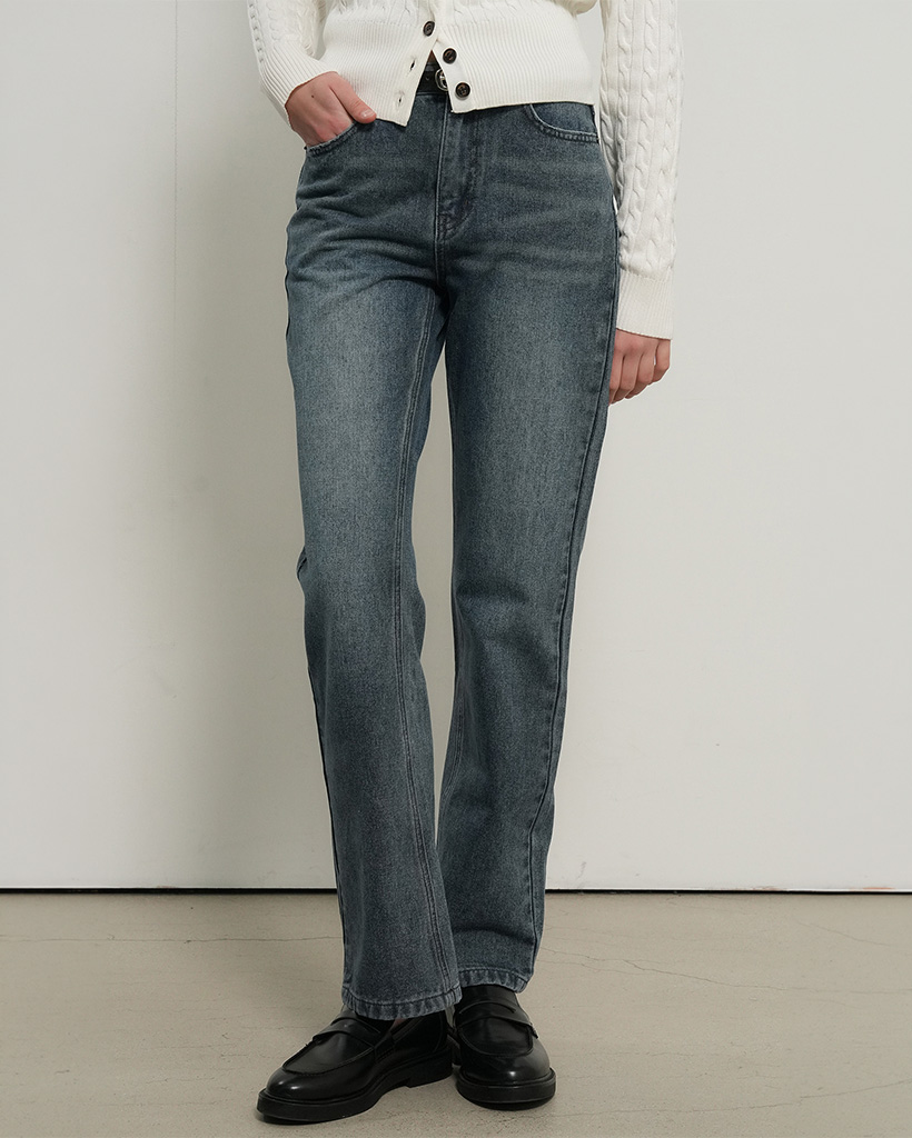 【限定商品】ウォッシングストレートデニムパンツ