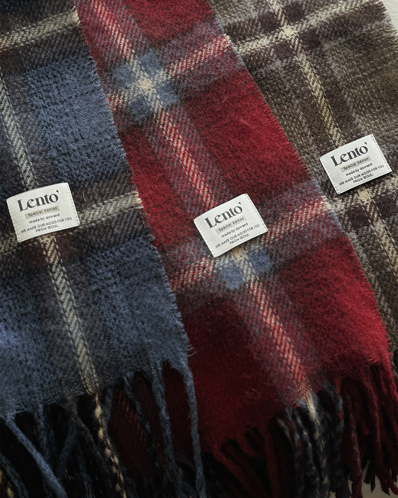 3col ロングチェックマフラー