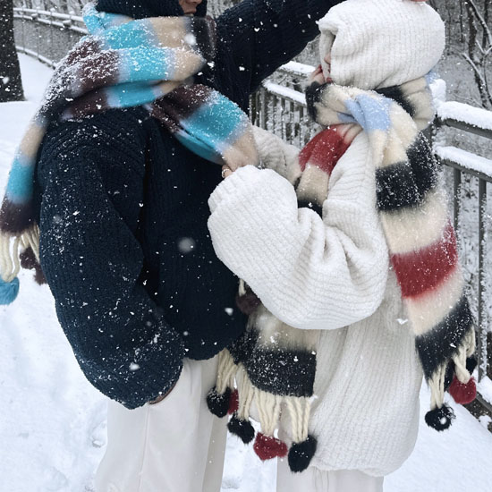 [UNISEX]ストライプマフラー