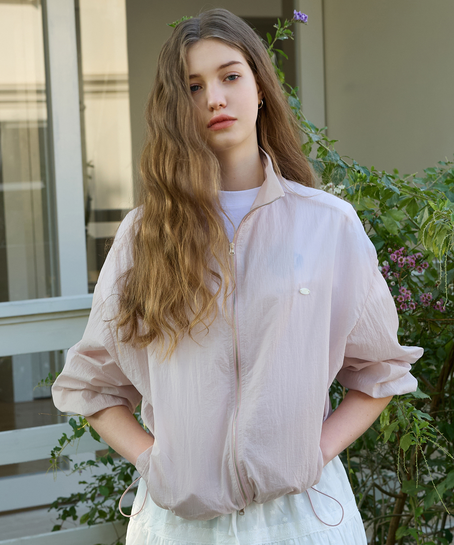 flower line frill jersey/フリルデザインジャージ