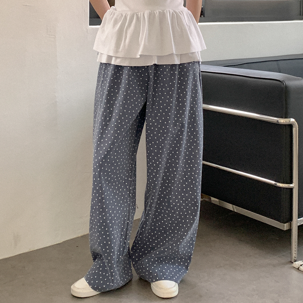 スターウエストゴムパンツ