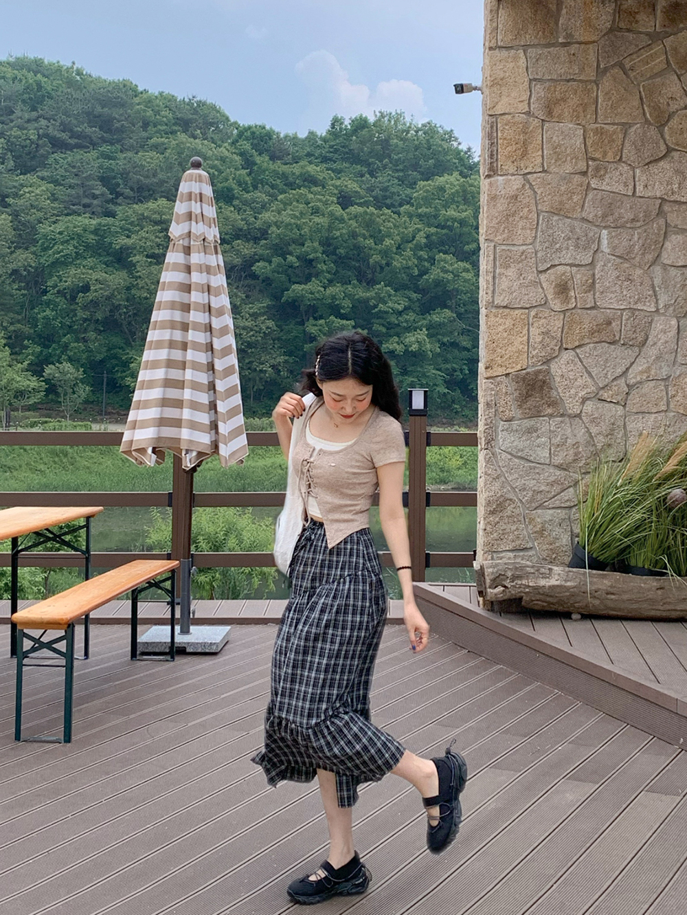 チェックロングスカート | ファッション通販サイト NUGU