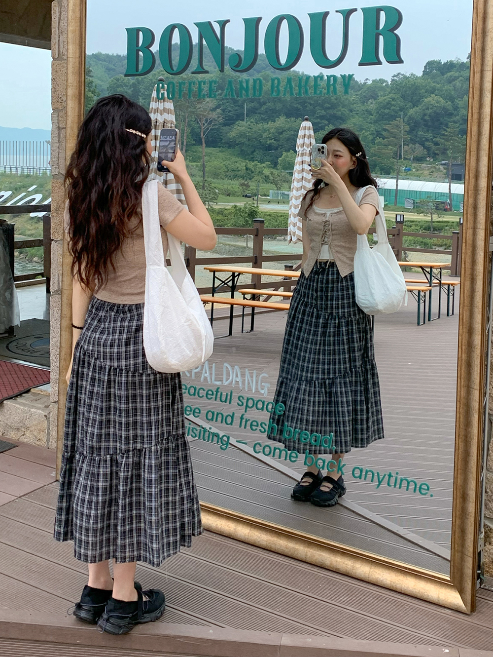 pinueロングスカート チェックロングスカート | ファッション通販サイト NUGU