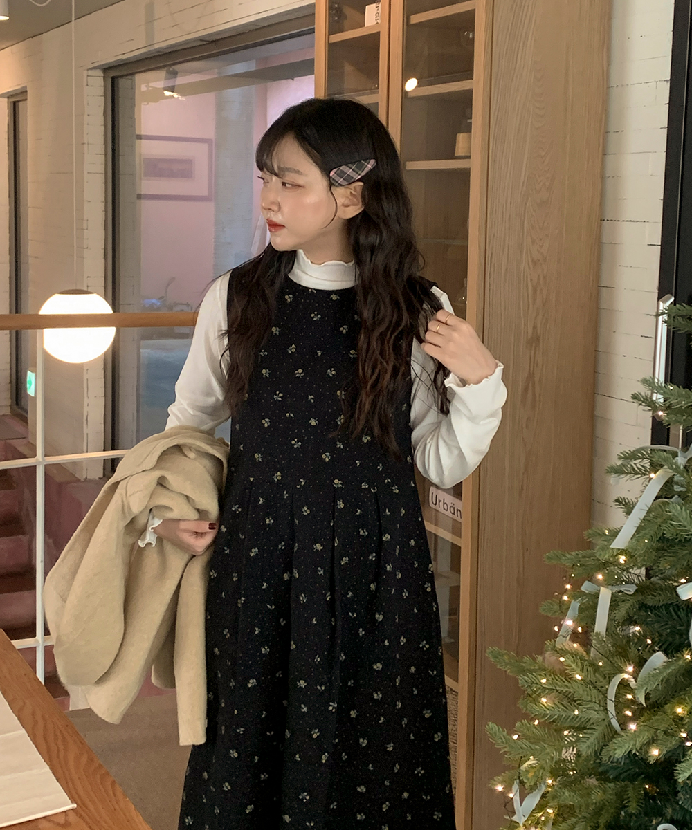 フラワーヴィンテージロングワンピース