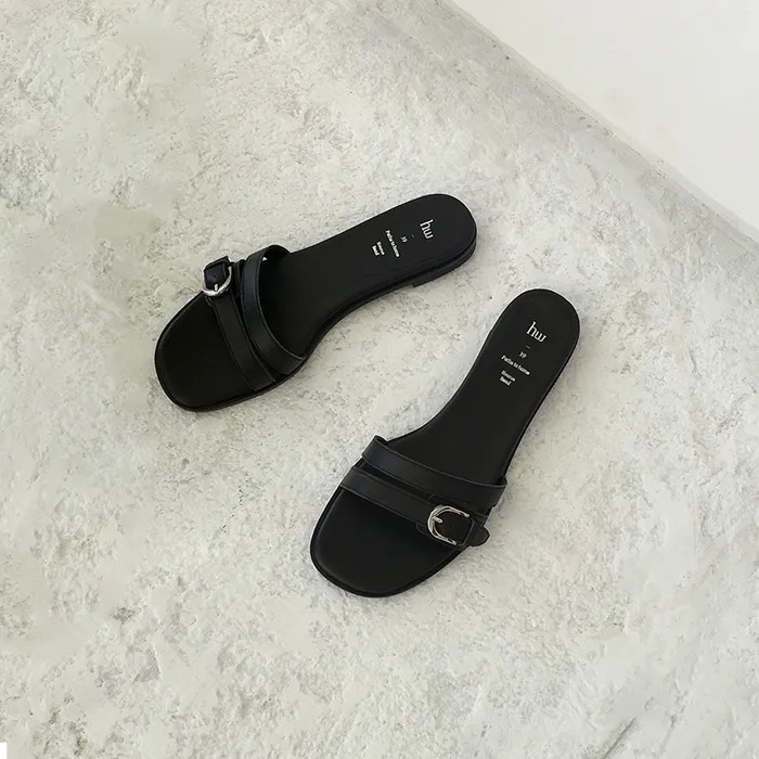 TWIN BELT MULE (BLACK)