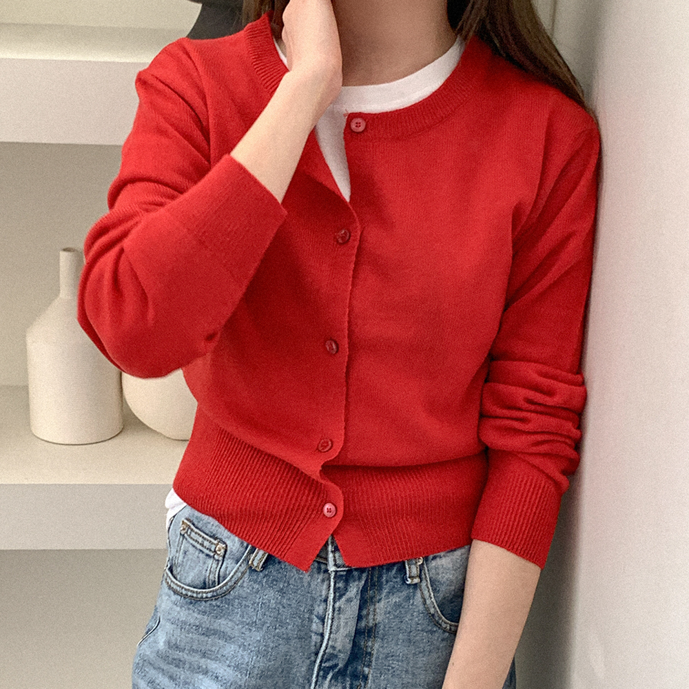 ASYMMETRIC COLOR KNIT CARDIGAN（カーディガン/ボレロ