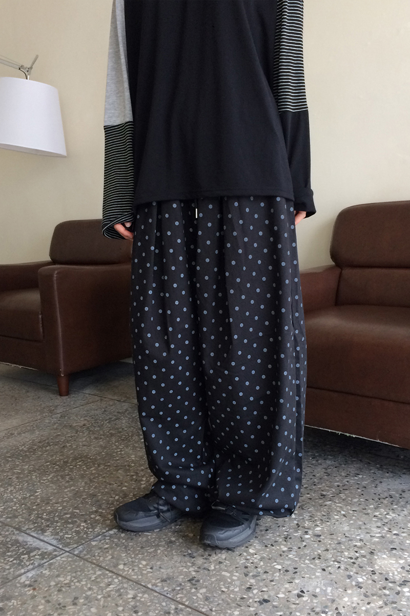 ドットバルーンワイドパンツ