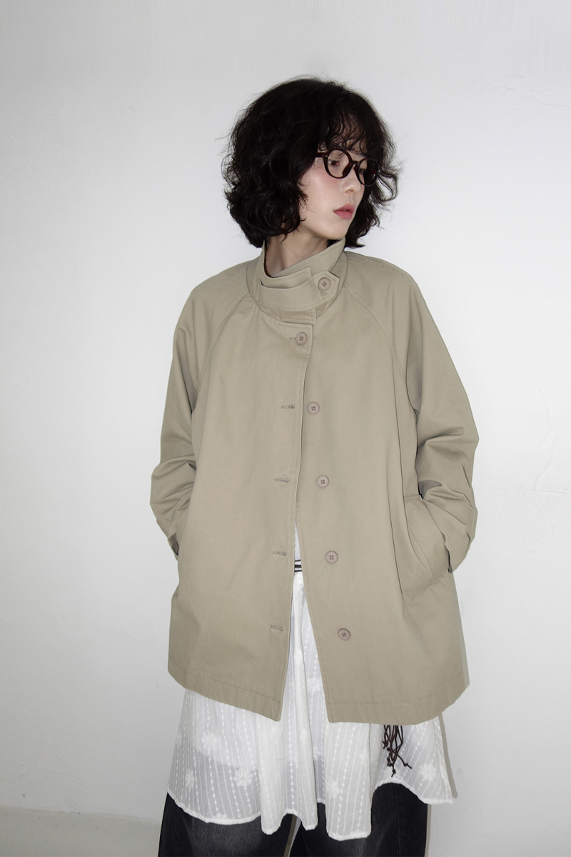 ケープスタイルハーフトレンチコート
