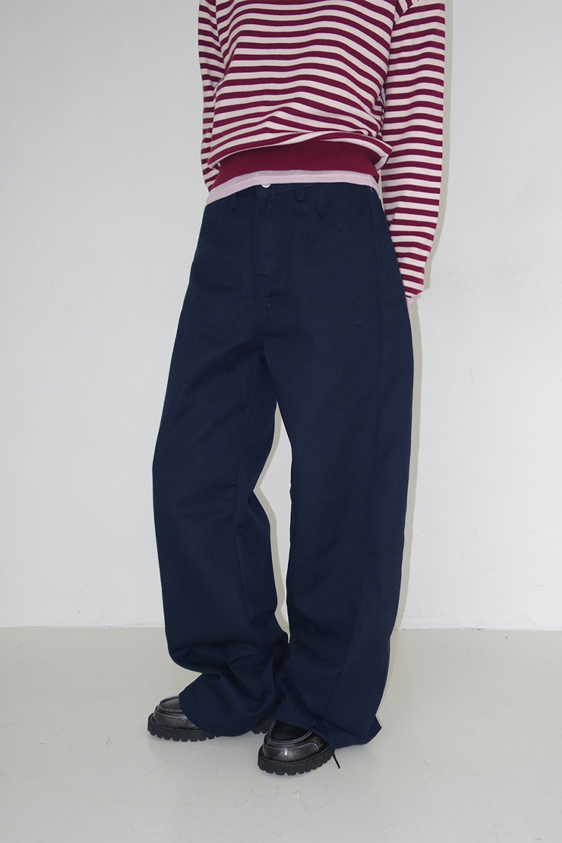 切り替えセミワイドパンツ