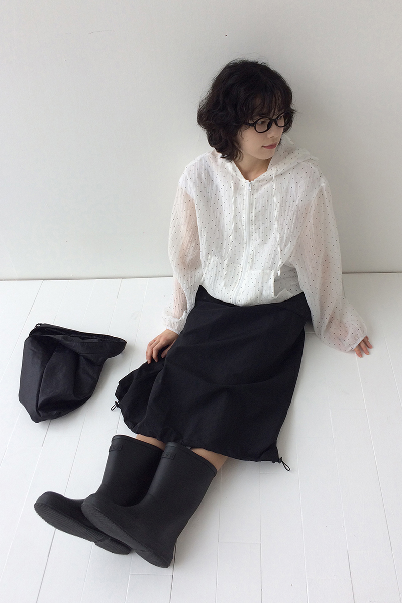 レイヤードスカート 三毛雲 刺繍レイヤードスカート(FREE ブラック): ふりふ｜ミマツ