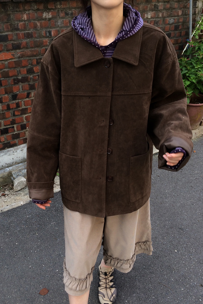 スエードトラッカージャケット | ファッション通販サイト NUGU