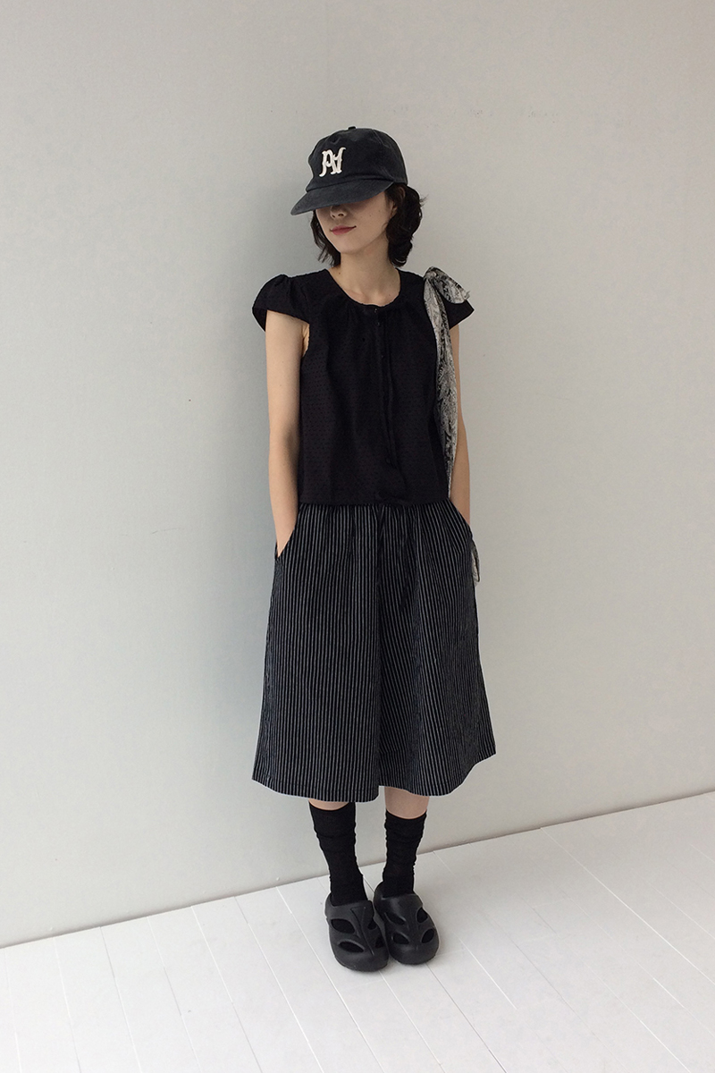 【新品未使用】DECEMBERMAY ストライプ ハーフパンツ パンツ ハーフパンツ ストライプ柄[品番：XV000013988]｜Style