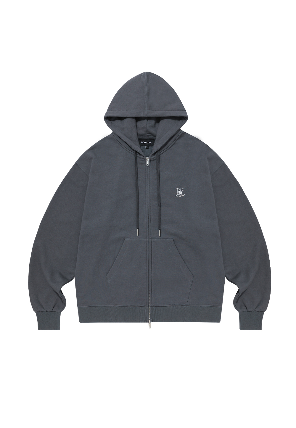[ MAHAGRID]★BIG GOTHIC CUT OFF PIGMENT ZIP-UP HOODIE 36cefad912b187ab31a493cf4771b5