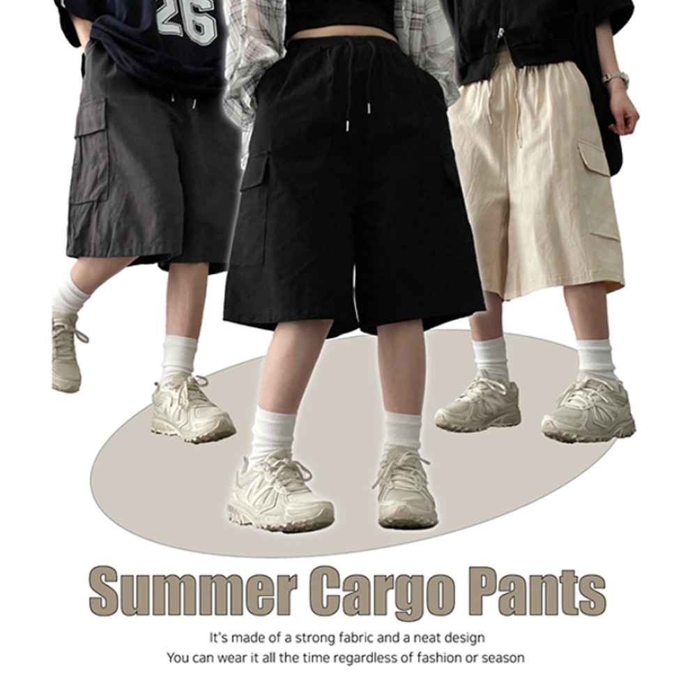 カーゴデニムショートパンツ/ハーフパンツ(2color
