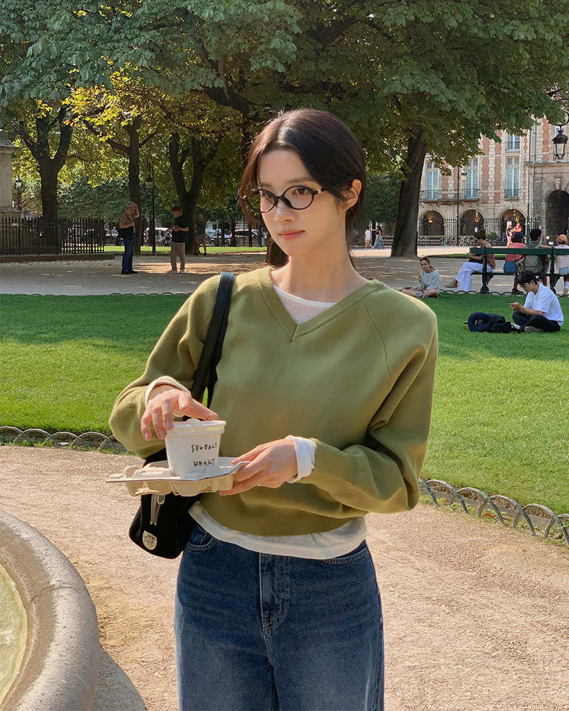 [made] S'mores Soft V Sweatshirt Knit