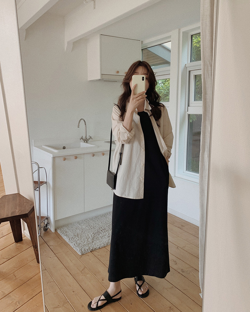 SLOWMADE 華奢見えノースリーブワンピース(4色) | ファッション