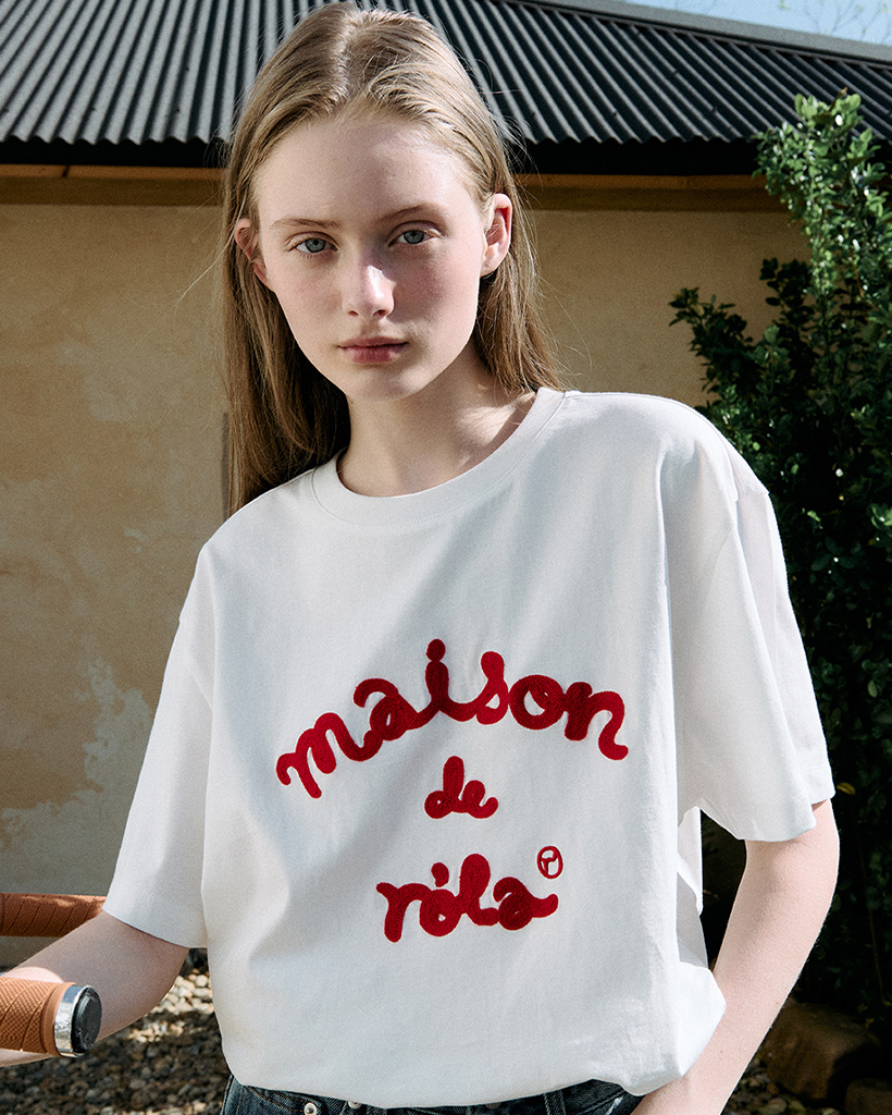[Influencer pick] MAISON DE ROLA EMBROIDERY T-SHIRT WHITE