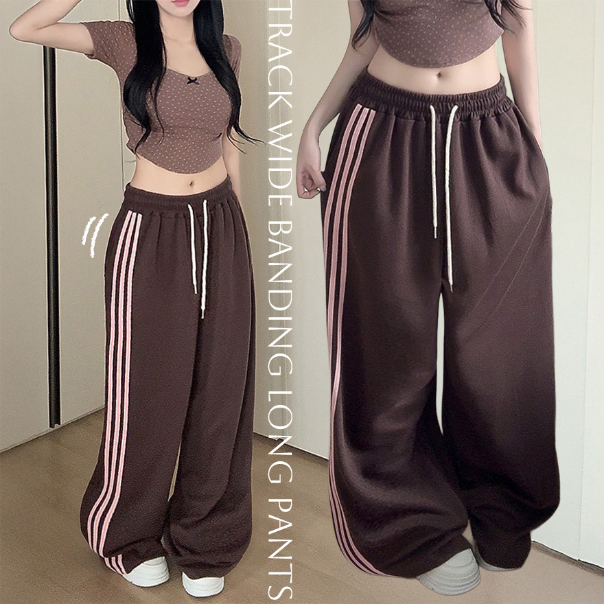 6color]トラックゴムワイドパンツ | ファッション通販サイト NUGU