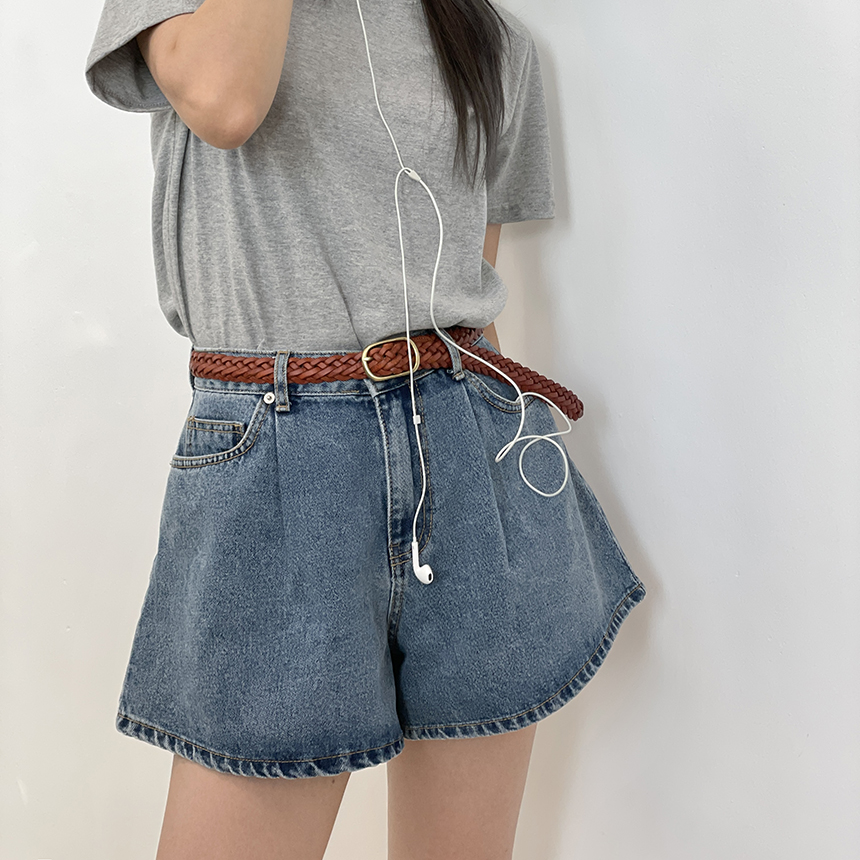タック入りハーフパンツデニムパンツ | ファッション通販サイト NUGU