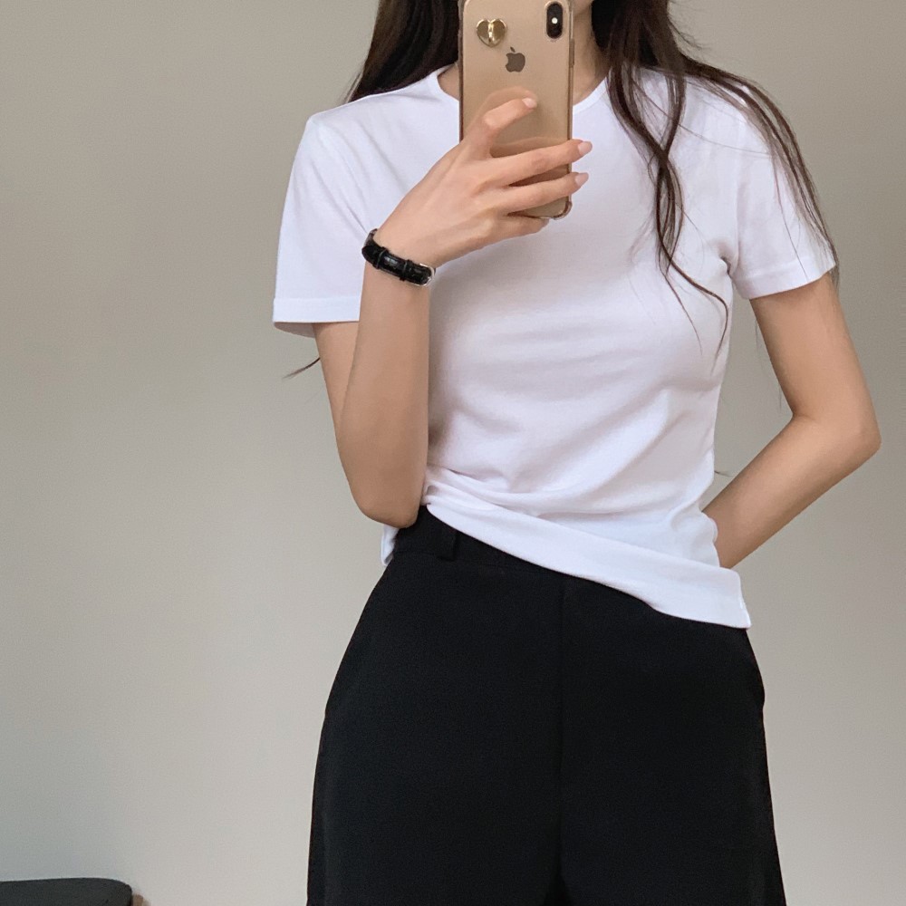 ベーシックスパン半袖Tシャツ(8color)