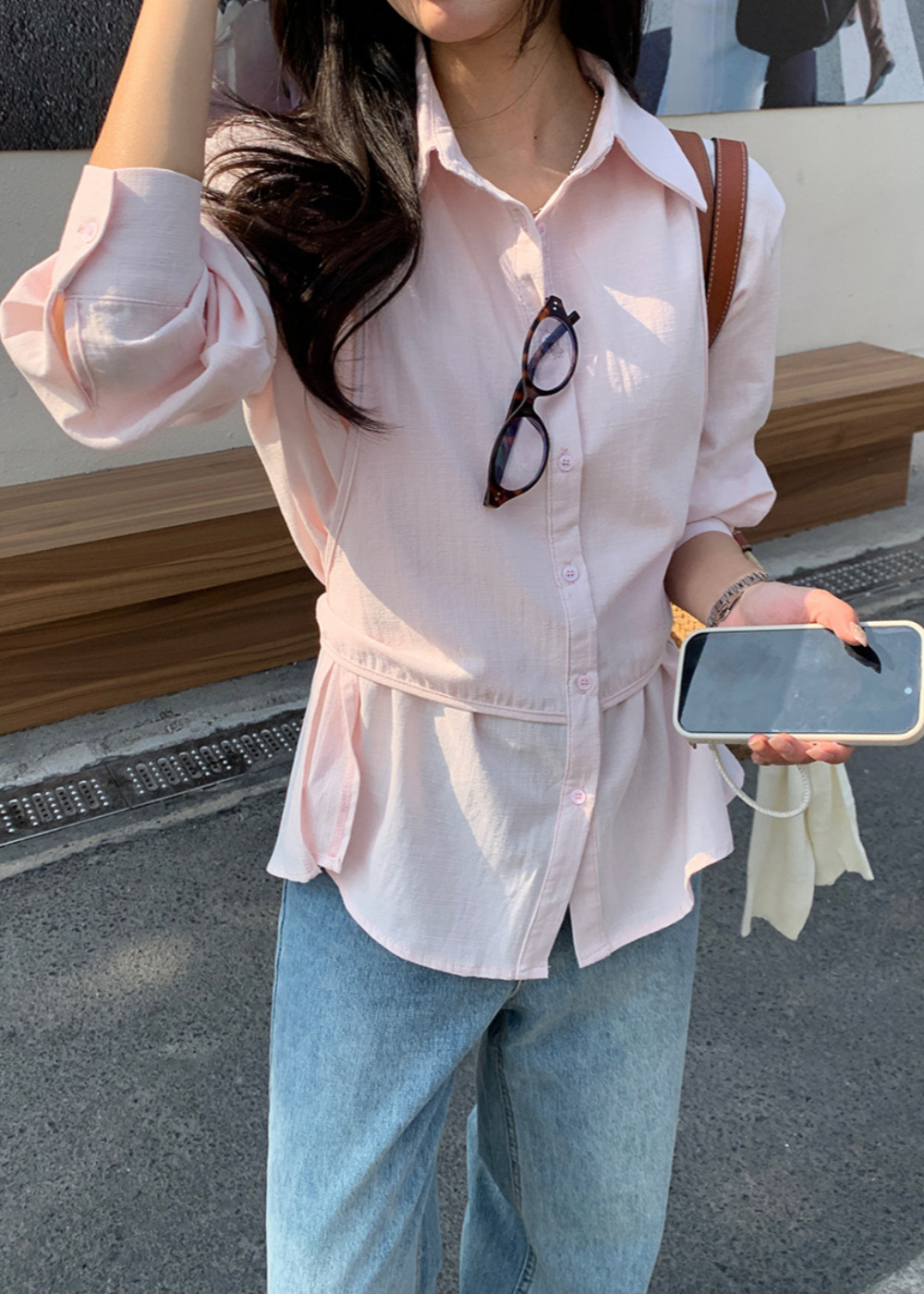 【新品】バックリボンシャツ バックリボンシャツブラウス | ファッション通販サイト NUGU