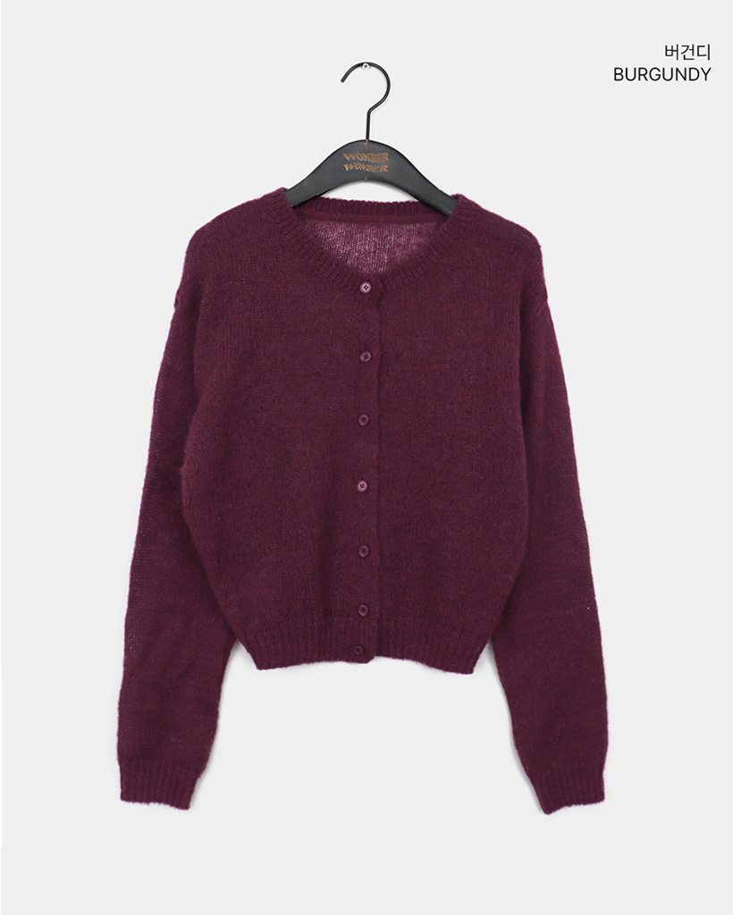 11color) (WOOL 20) アルパカウールニットラウンドカーディガン