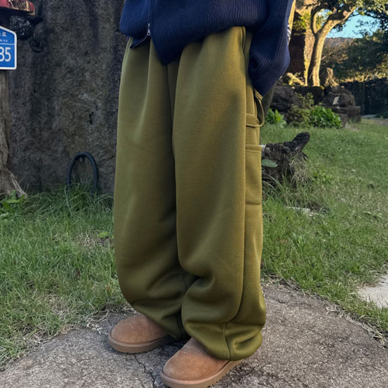 カーペンターFB40 UNISEX]ウィンターカーペンターボアワイドパンツ | ファッション