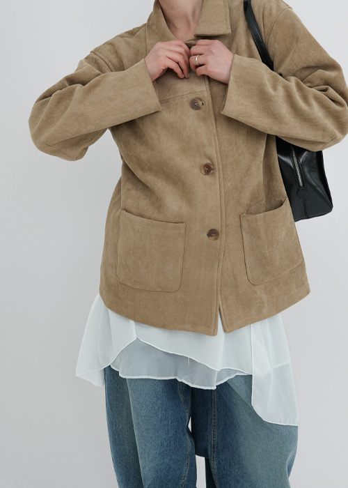 ベーシックスエードジャケット