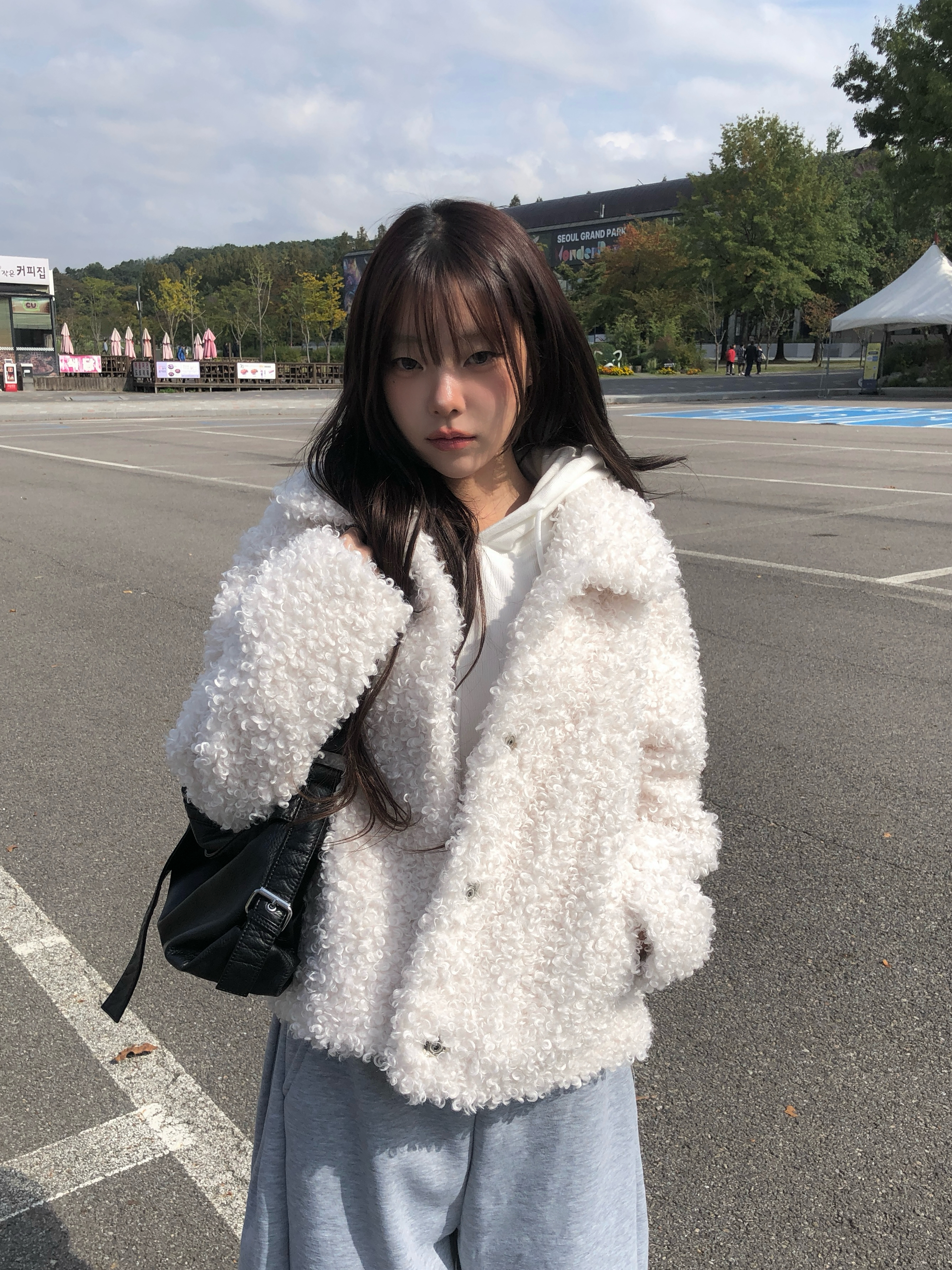 オーバーサイジングビッグカラーボアジャケット