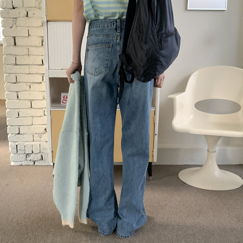 nugu ★ 新品未使用 ウエストゴムデニム Sサイズ GIRL DRESS FOR NOW デニム パンツ レディース デニムパンツ